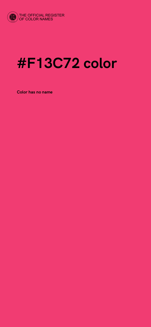 #F13C72 color image