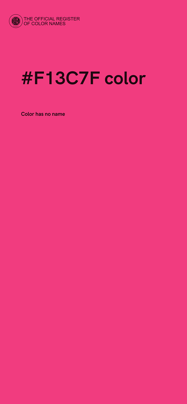 #F13C7F color image