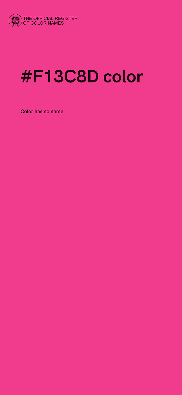 #F13C8D color image