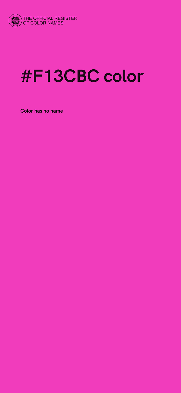 #F13CBC color image