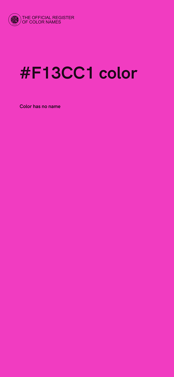 #F13CC1 color image