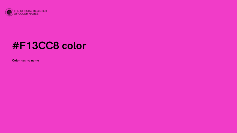 #F13CC8 color image