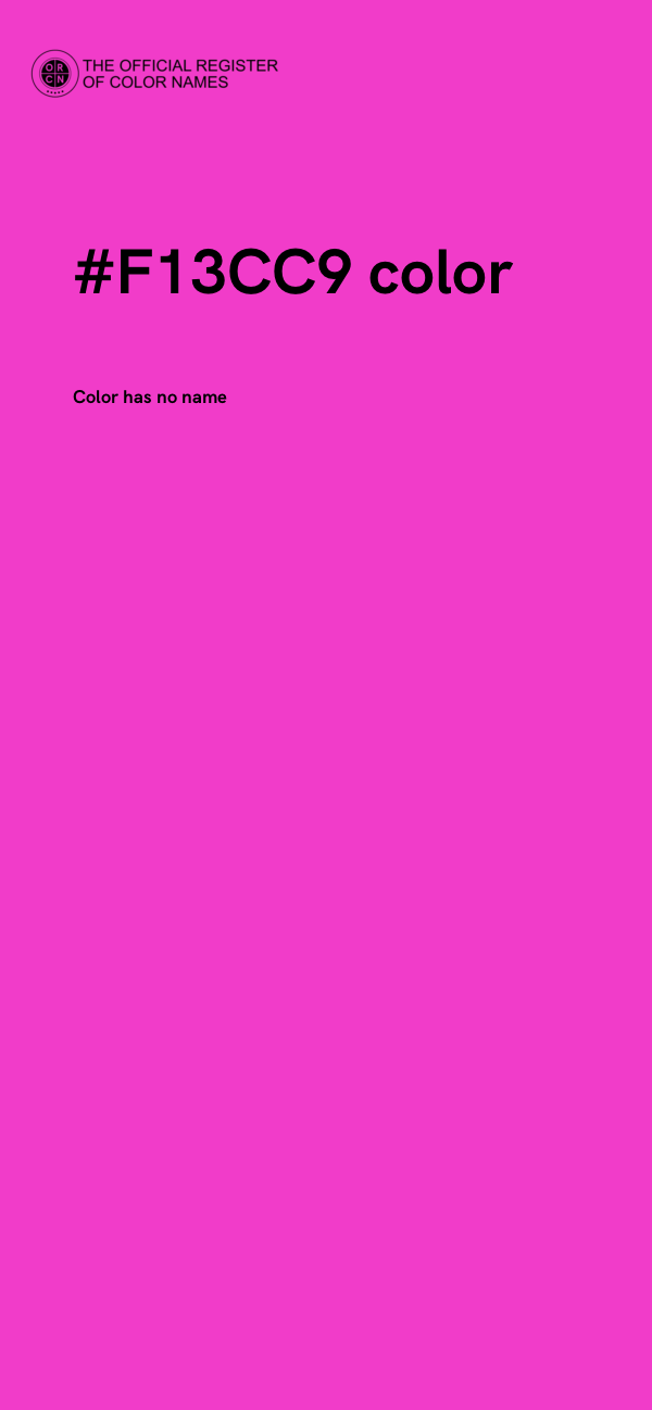 #F13CC9 color image