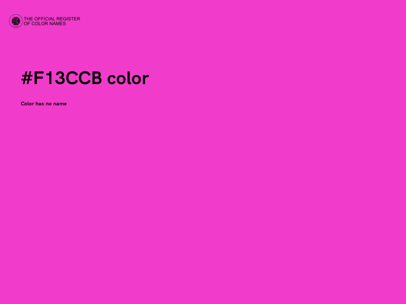 #F13CCB color image