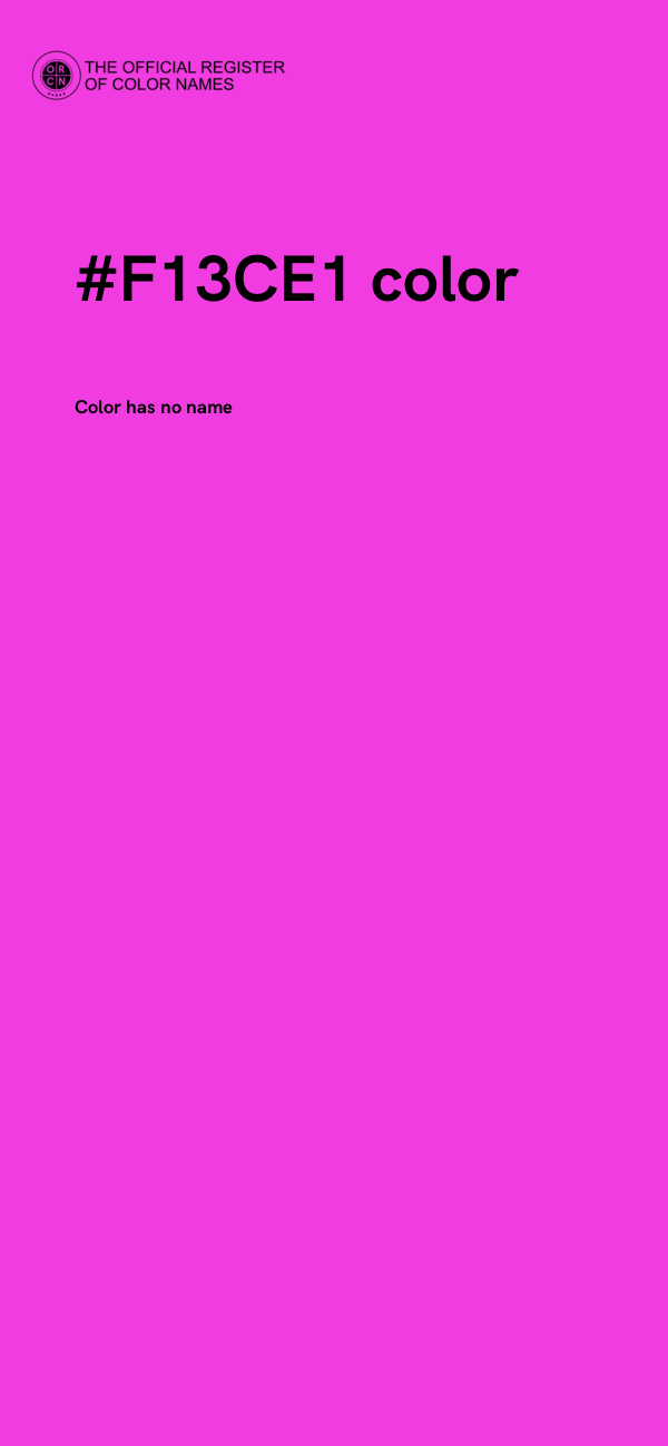 #F13CE1 color image