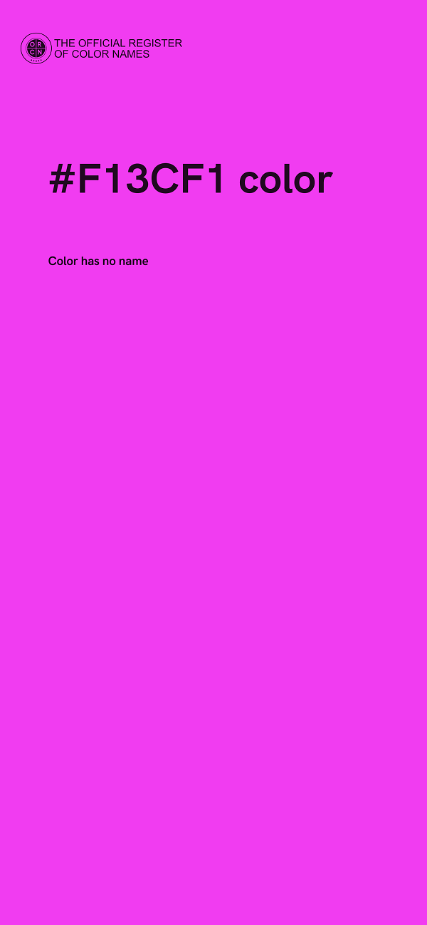 #F13CF1 color image