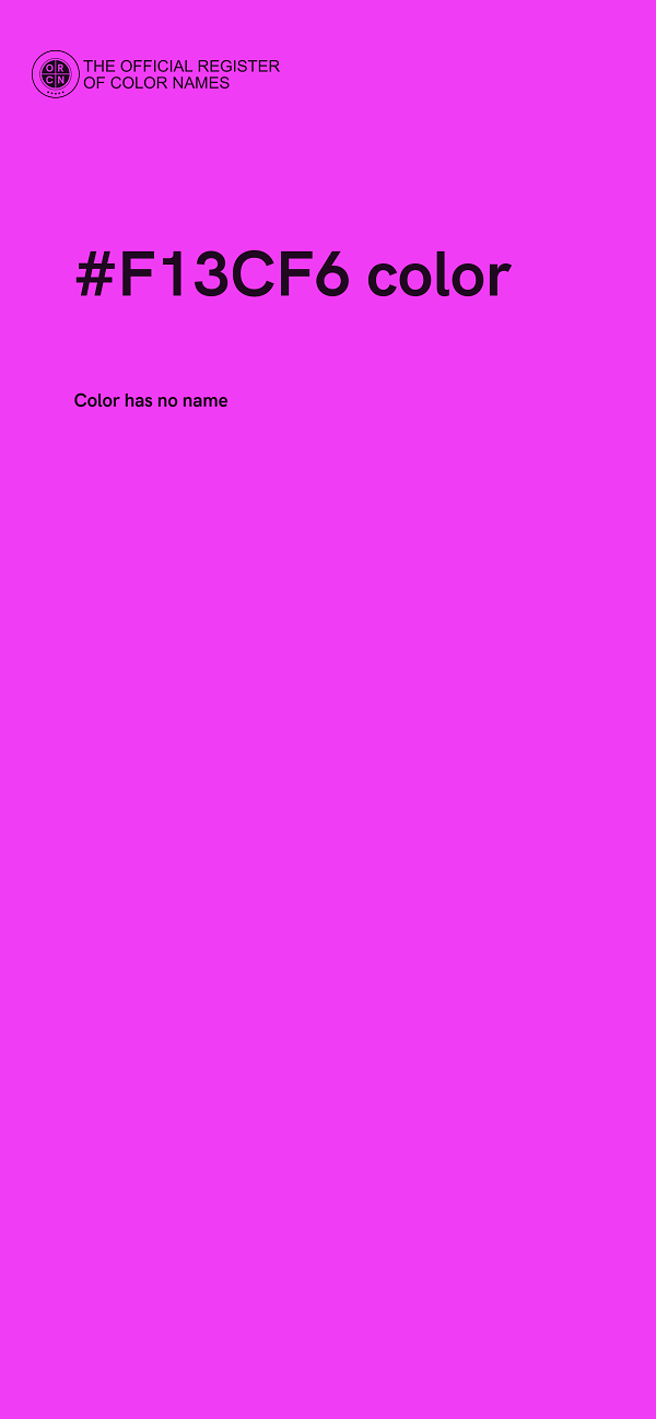 #F13CF6 color image