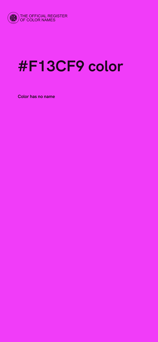 #F13CF9 color image
