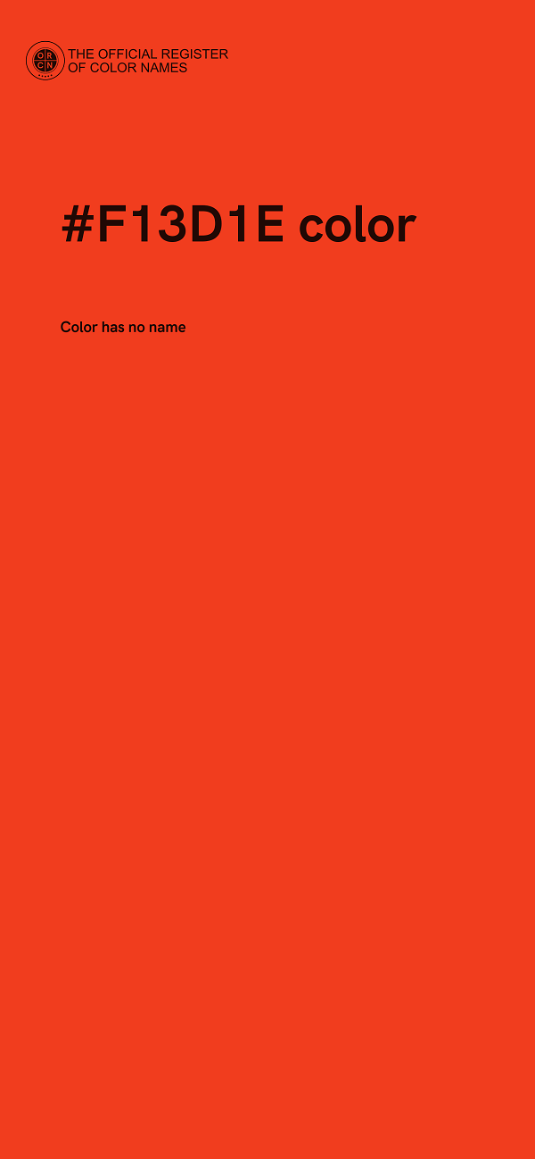 #F13D1E color image