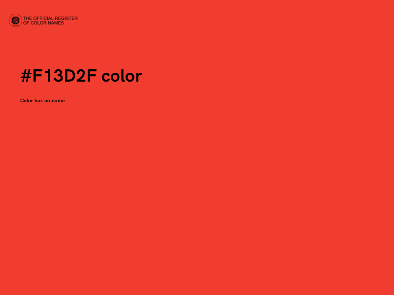 #F13D2F color image