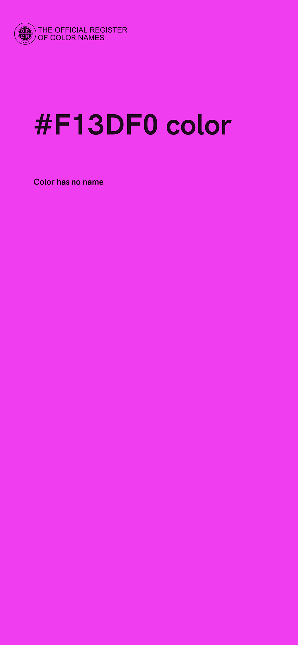#F13DF0 color image