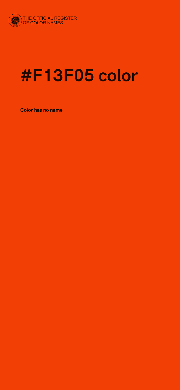 #F13F05 color image