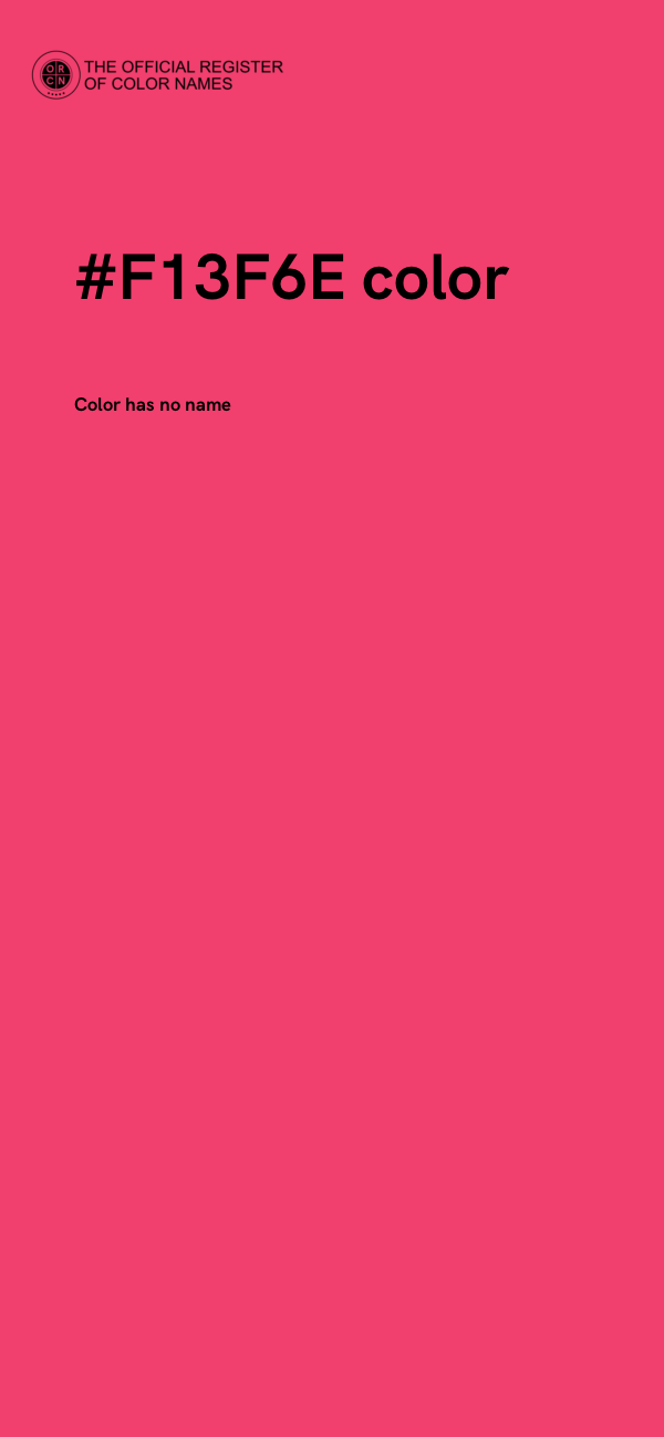 #F13F6E color image