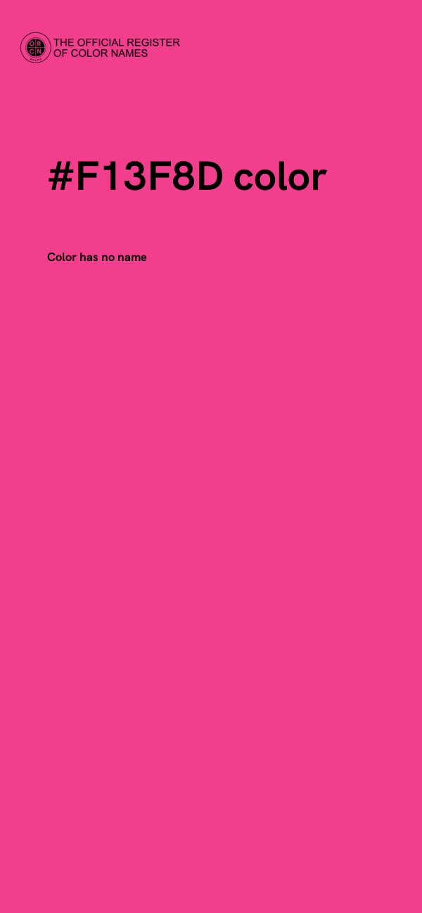 #F13F8D color image