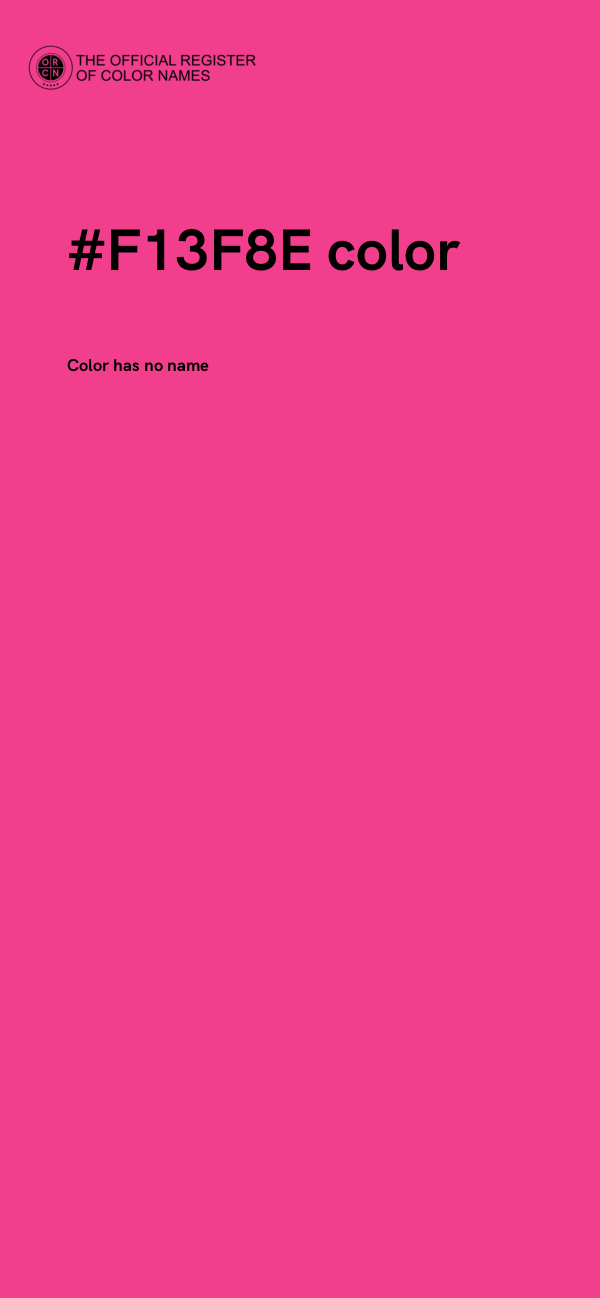 #F13F8E color image