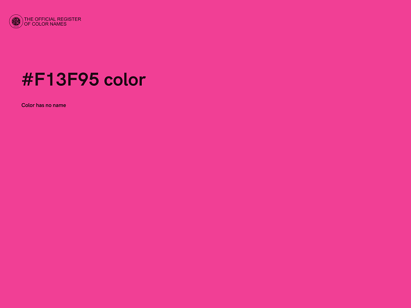 #F13F95 color image