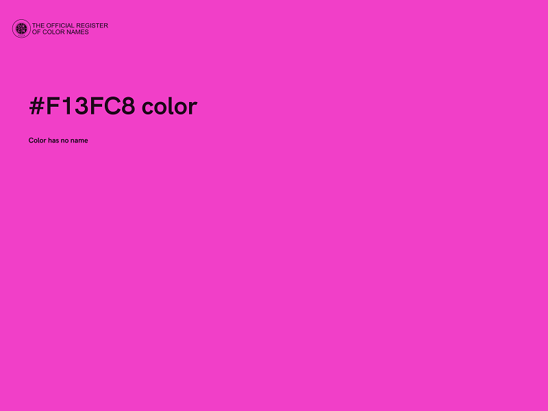 #F13FC8 color image