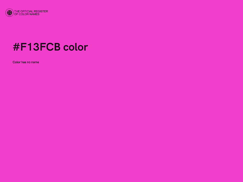 #F13FCB color image