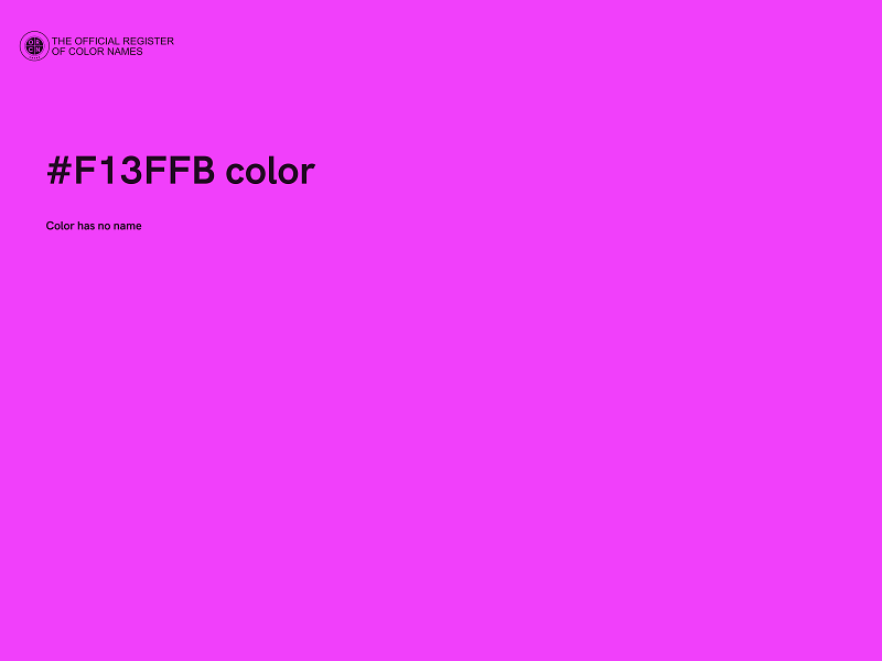#F13FFB color image