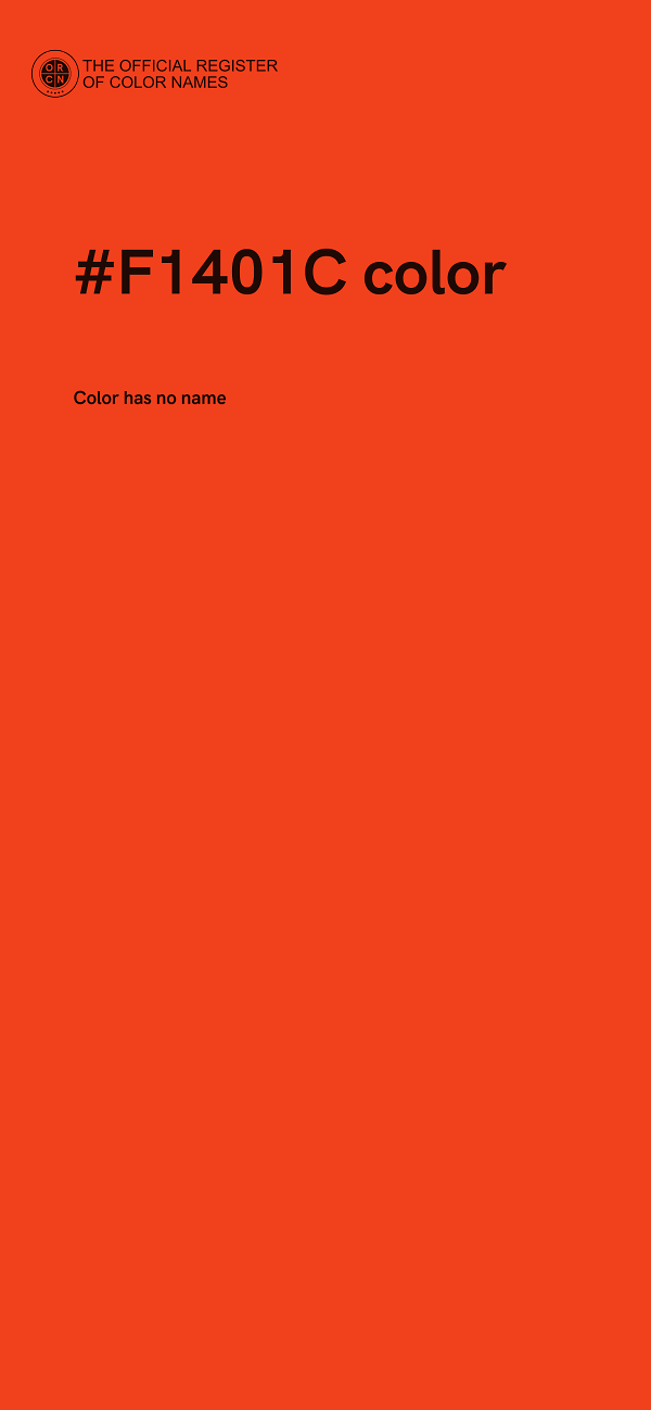 #F1401C color image