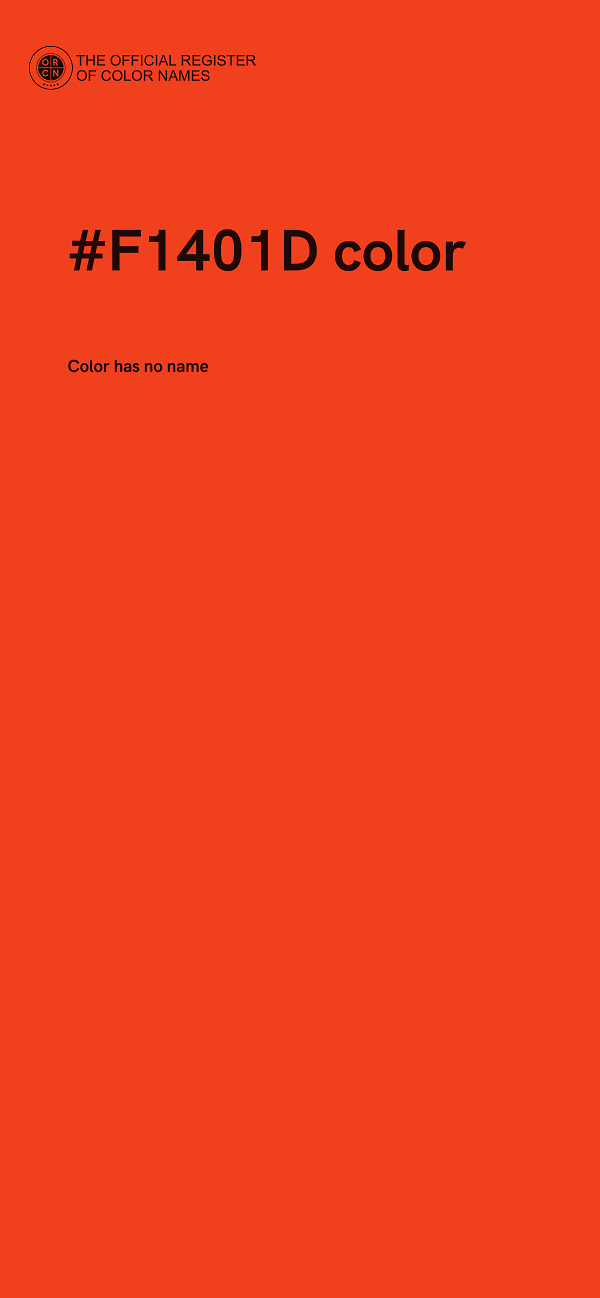 #F1401D color image