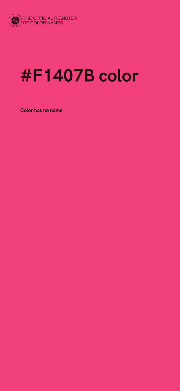 #F1407B color image