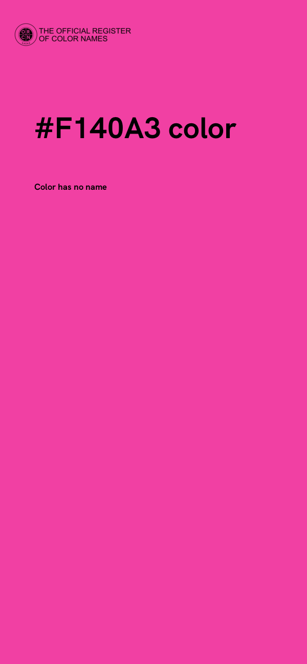 #F140A3 color image