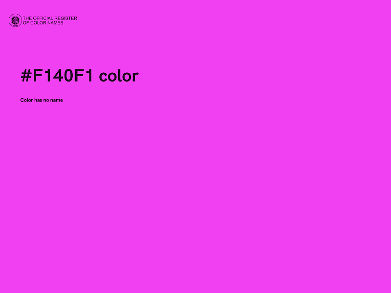 #F140F1 color image