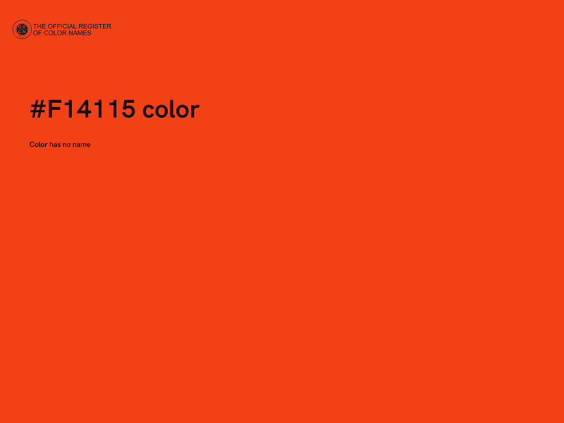 #F14115 color image