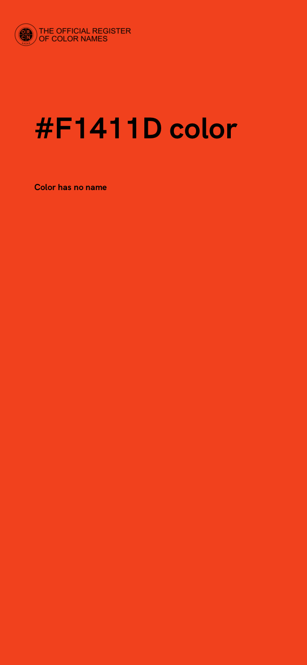 #F1411D color image