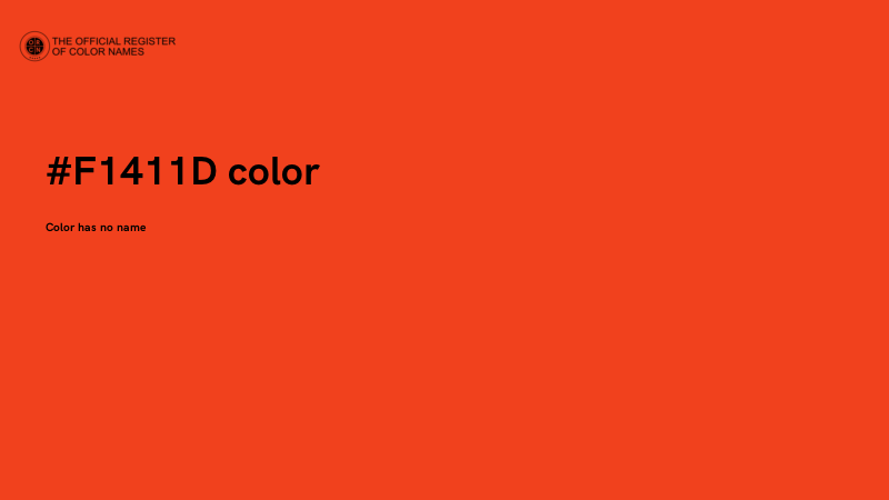 #F1411D color image
