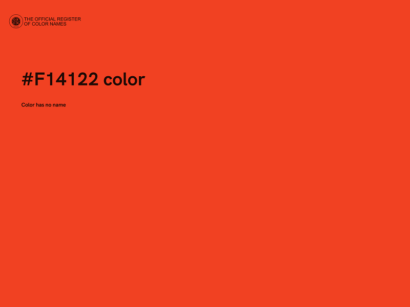 #F14122 color image