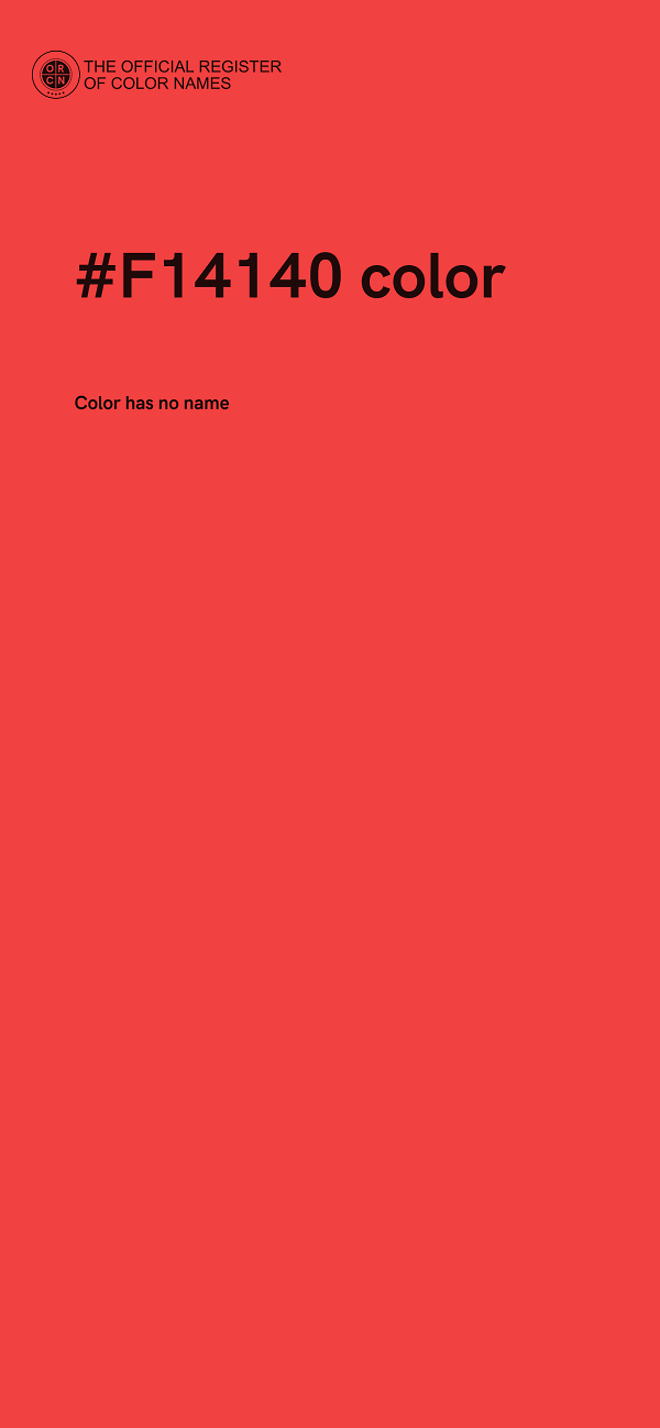 #F14140 color image