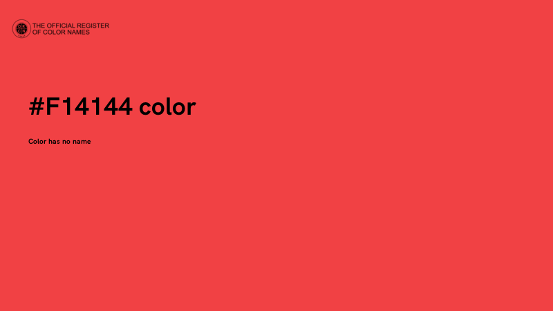 #F14144 color image