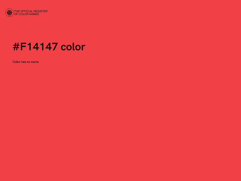 #F14147 color image