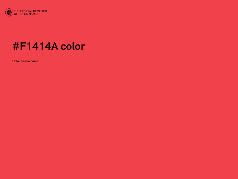 #F1414A color image