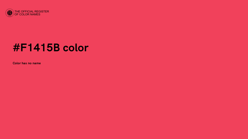 #F1415B color image