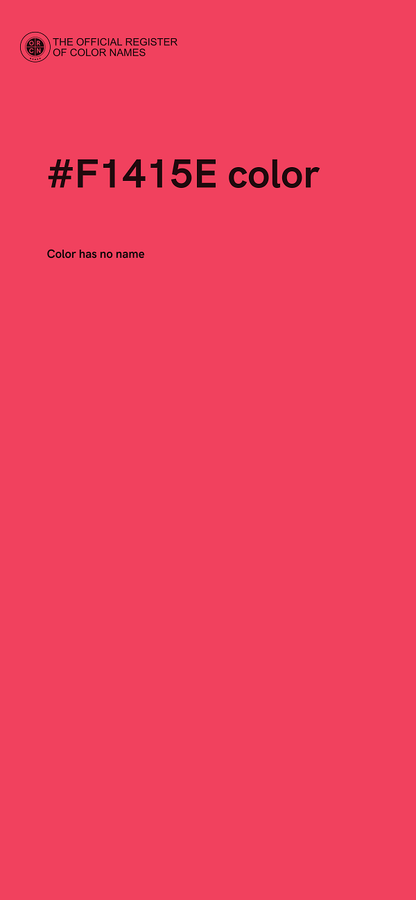 #F1415E color image