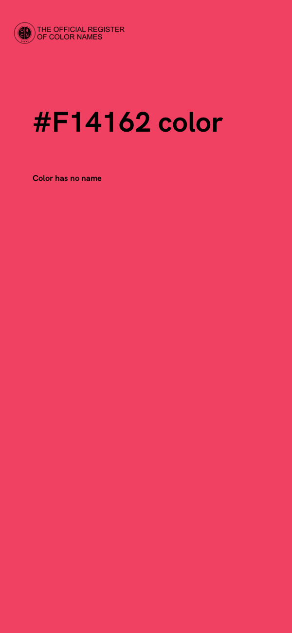 #F14162 color image