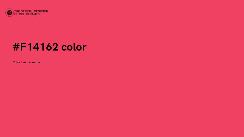 #F14162 color image