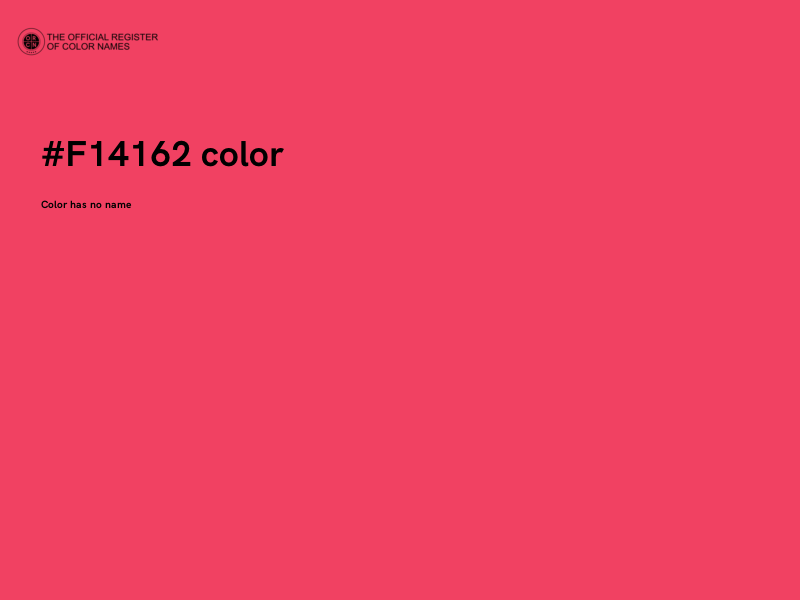 #F14162 color image
