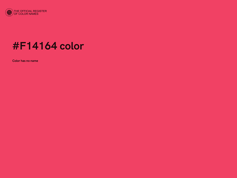 #F14164 color image