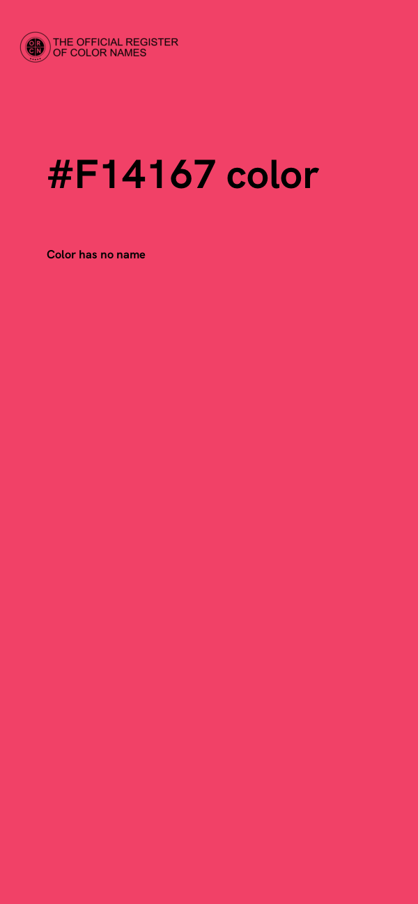 #F14167 color image