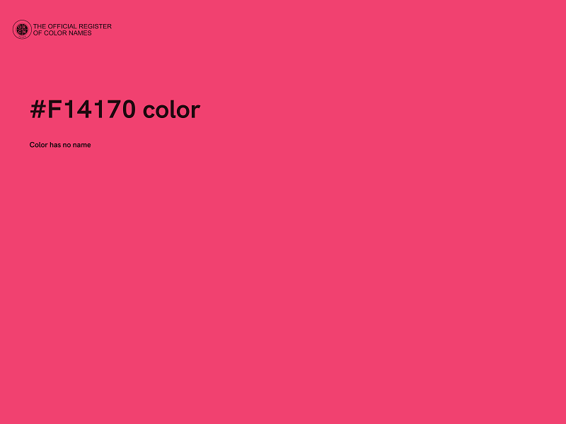 #F14170 color image