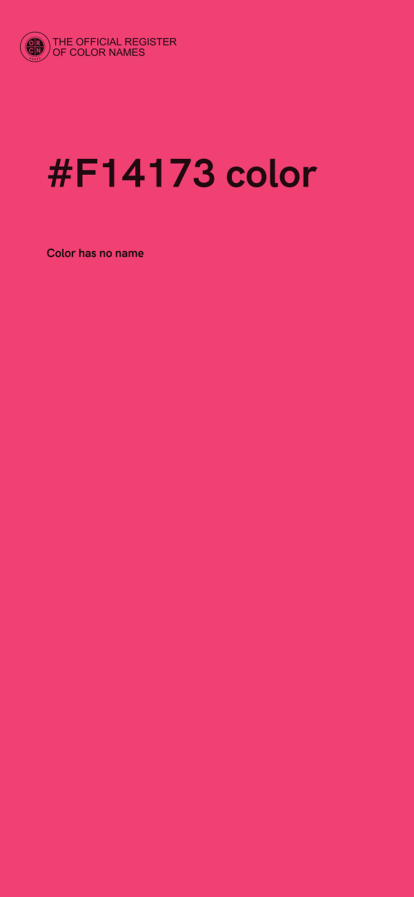 #F14173 color image