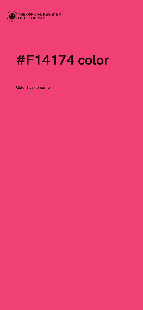 #F14174 color image