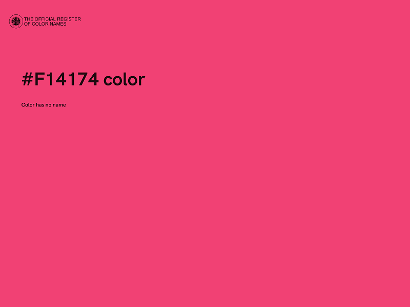 #F14174 color image