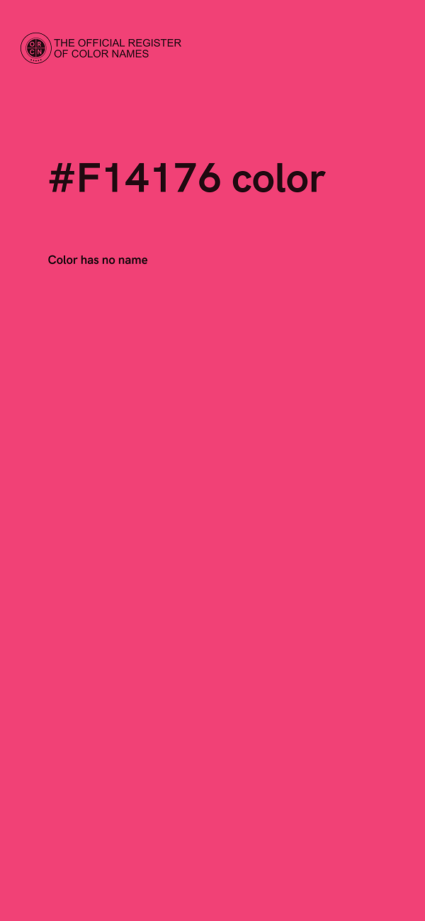 #F14176 color image