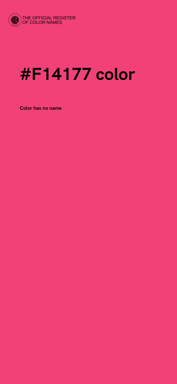 #F14177 color image