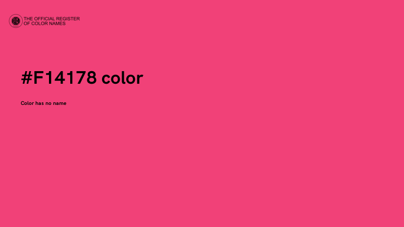 #F14178 color image